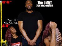 BLACK PORN VIDEO.. THE LIL MINI STALLION FUCKS THE GIANT JOVAN JORDAN